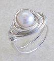 Large Nested Pearl Ring