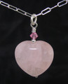Rose Quartz Heart Pendant